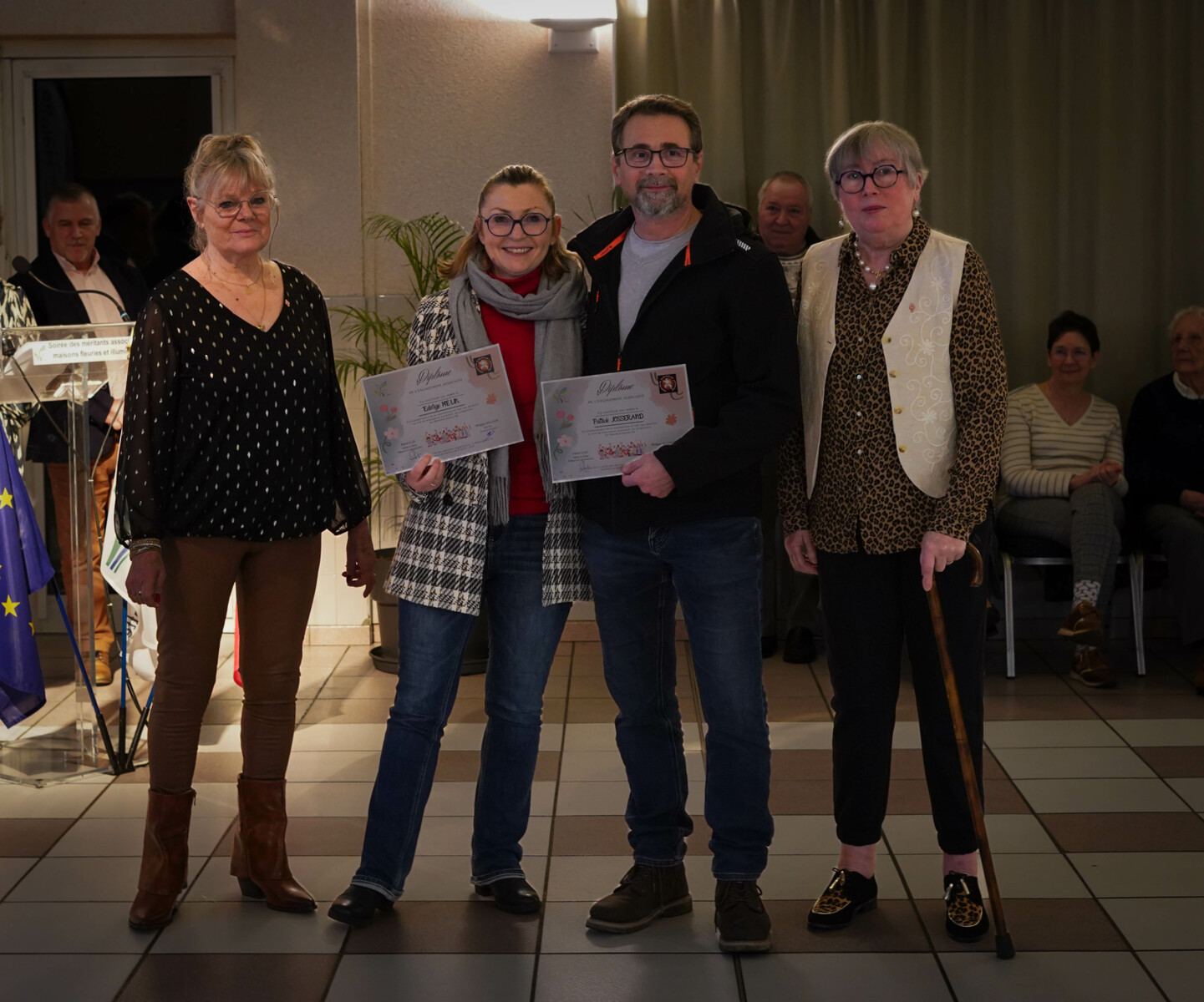 Récompenses pour Edwige et Christophe