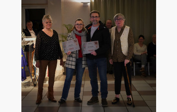 Récompenses pour Edwige et Christophe